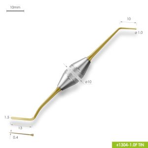 Гладилка FABRI 1304-1,0F TiN штопфер-шарик d=1,0мм с покрытием малая