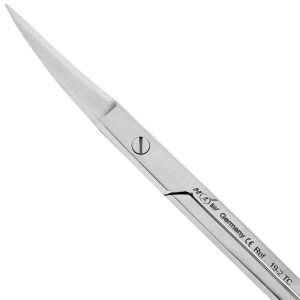 Ножницы 11,5 см изогнутые Iris-Schere TC (с вставками из твердого сплава карбид-вольфрама)