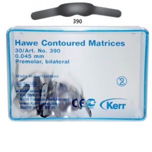 390 Матрицы металлические контурные для премоляров билатеральные Kerr Hawe