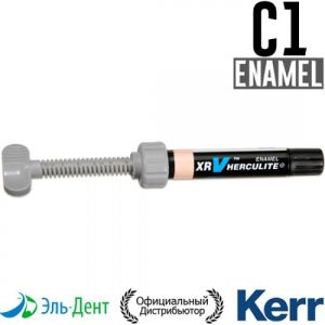 Herculite XRV Enamel C1, шприц (5гр), микрогибридный композит Kerr