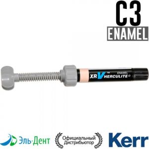 Herculite XRV Enamel C3, шприц (5гр), микрогибридный композит Kerr