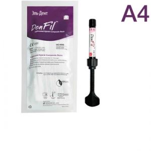 DenFil A4 шпр.4г-композитный светоотверждаемый материал, Vericom Co Ltd, DF104-RA44