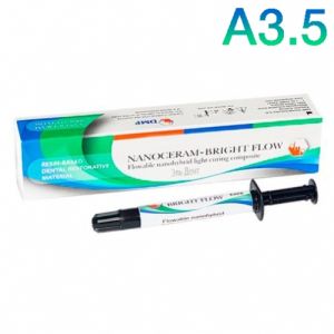 Nanoceram-Bright Flow, А3.5, (2ш.х2г), текучий наногибридный композит, DMP
