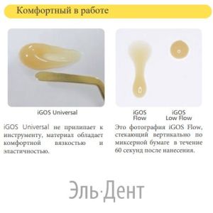 iGOS Flow Цвет E (1 шпр.-2,6 г) цирконосодержащий жидкотекучий композит, YAMAKIN