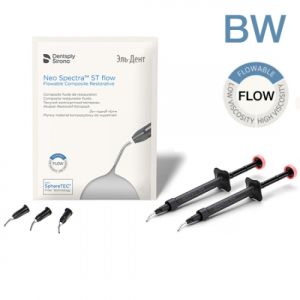 Neo Spectra ST FLOW оттенок BW шприц (1.8г.х2шт.), светоотверждаемый реставрационный материал, 1231915131, Dentsply Sirona