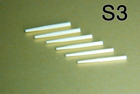 Штифты стекловолоконные S3 (6шт.) цилиндро-конические ШВС155-17, Форма