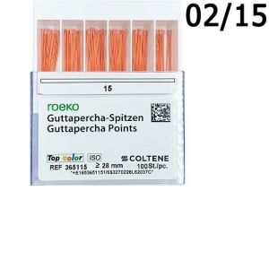 Гуттаперча 02/№15 (100 шт) ROECO Coltene
