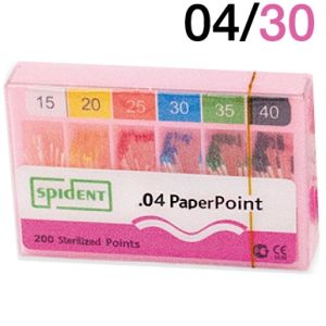 Штифты бумажные SPIDENT размер № 30, конусность 04, 100шт.
