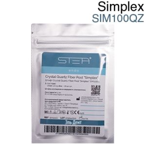 Штифты стекловолоконные, кварцевые Nano Ceramic Post "Simplex" цилидроконические 1-0,3-18мм. (10шт.) SIM100QZ. STEA