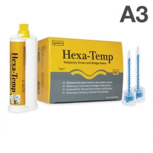 Hexa-Temp пластмасса для временных коронок и мостов A3 (1:1, 50мл.) Spident