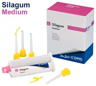 SILAGUM Medium (2картриджа х 50мл) Корригирующий оттискной материал 909716, DMG