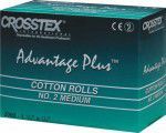 Валики ватные Advantage Plus №2, 2000 шт., Crosstex