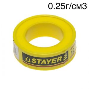 Фум лента Stayer 0.075мм х 12мм х 10м (0.25г/см3)