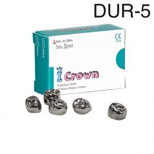 Коронки I CROWN Refill DUR-5 из нержавеющей стали детские (5 шт) Seil Global