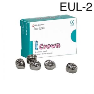 Коронки I CROWN Refill EUL-2 из нержавеющей стали детские (5 шт) Seil Global