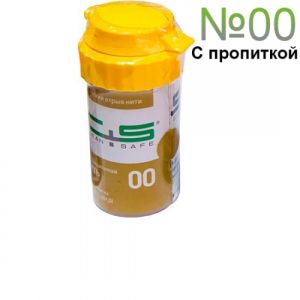 Нить ретракционная №00 CLEAN+SAFE с пропиткой AL, вязаная, хлопок
