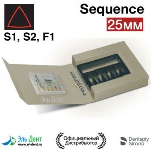 ProTaper Sequence 25мм S1/S2/F1 (6 шт.) - набор