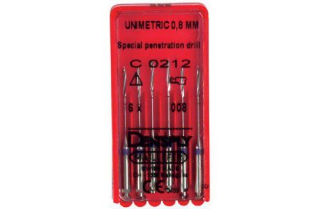 Penetration drill №008 (6 шт.), 1 полоса, фиолетовый, Maillefer