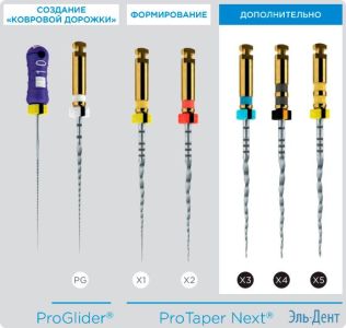 ProTaper Next X4 31 мм (3 шт.)-инструмент эндодонтический, Maillefer