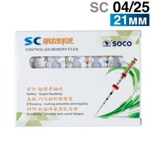 Файлы машинные с памятью формы SC 04/25, 21мм. (6шт.) SOCO