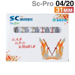 Файлы машинные с памятью формы SC-Pro 04/20, 31мм. (6шт.) SOCO